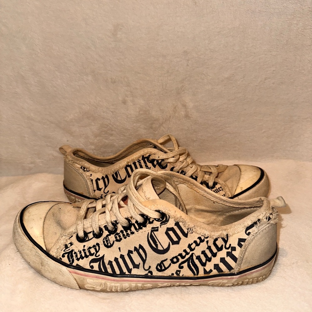 Juicy Couture Cream Y2K Sneakers